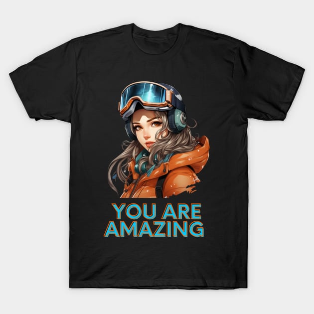 Amazing Winter Girl T-Shirt by MaystarUniverse